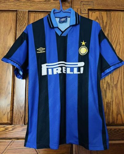 Retro Jersey 1995-1997 Inter Milan Home Soccer Jersey Vintage Football Shirt