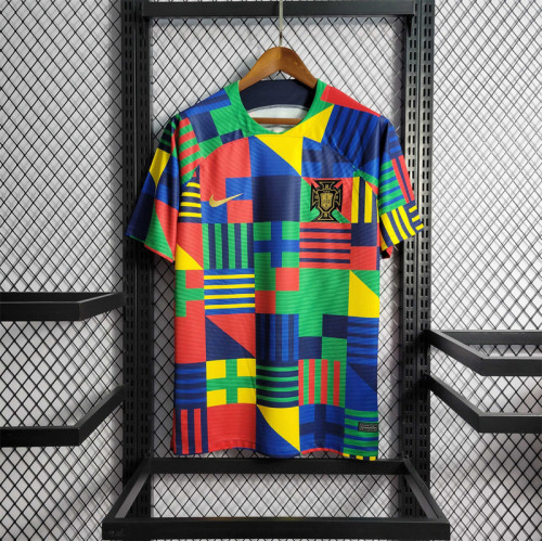 Fans Version 2023 Portugal Colorful Soccer Jersey
