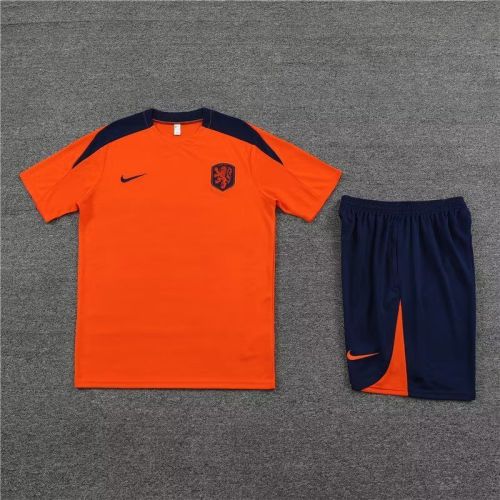 2023-2024 Netherlands Orange Soccer Training Sweater and Pants Football Kit