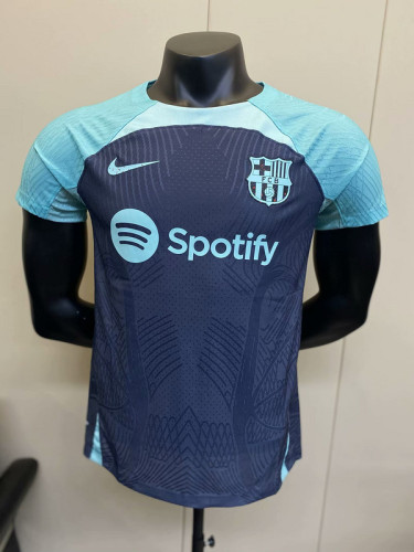 Barca Camisetas de Futbol Player Version 2023-2024 Barcelona Dark Blue Soccer Training Jersey