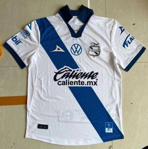 Fan Version 2023-2024 Puebla Away White Soccer Jersey