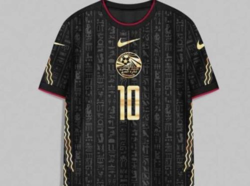 Player Version 2023 Egypt Black Soccer Jersey Football Shirt
