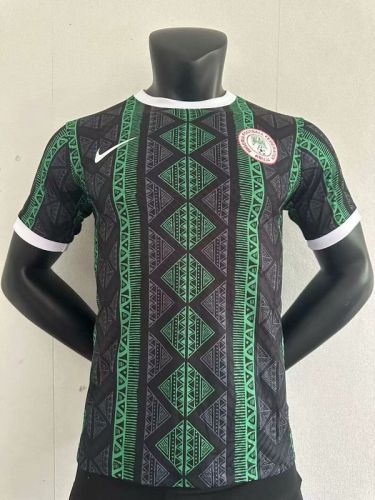 Player Version 2023-2024 Nigeria Black/Green Soccer Jersey
