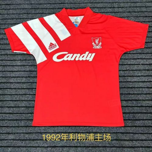 Retro Jersey 1992 Liverpool Home Soccer Jersey Vintage Football Shirt
