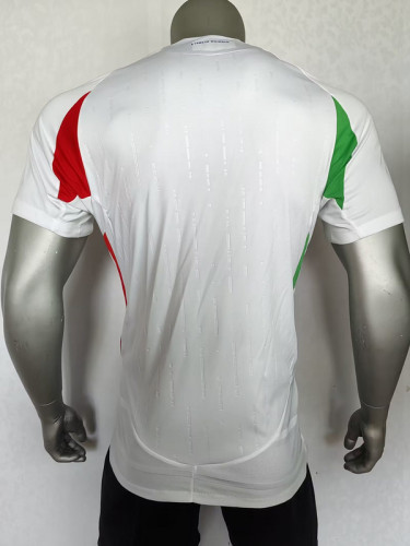 Player Version 2024 Italy Away White Soccer Jersey Football Shirt
