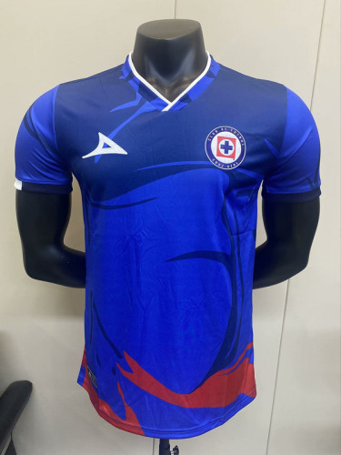 Player Version 2023-2024 Cruz Azul Blue Soccer Training Jersey