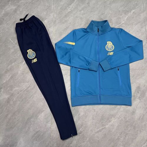 2023-2024 Porto Blue Soccer Jacket and Pants