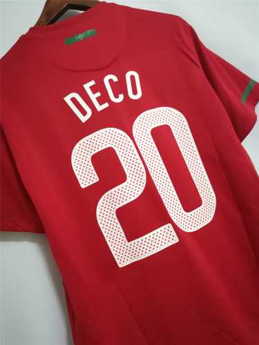 Retro Jersey 2010 Portugal DECO 20 Home Soccer Jersey Vintage Football Shirt