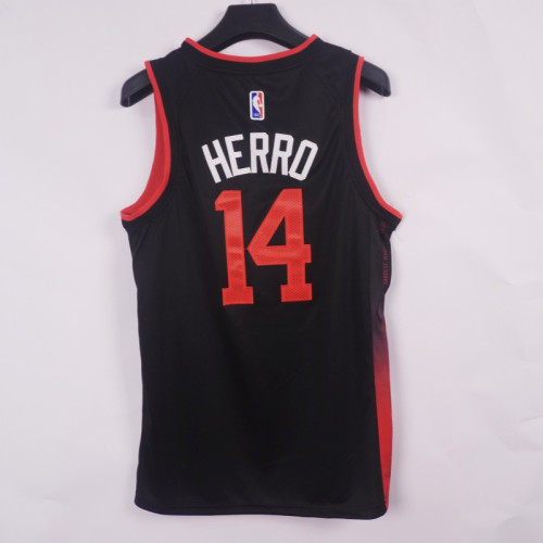 2024 City Edition Miami Heat 14 HERRO Black NBA Jersey Basketball Shirt