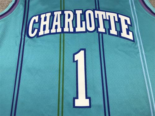 Charlotte Hornets 1 BALL Green Basketball Shirt NBA Jersey