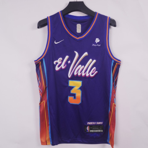 2024 City Edition Phoenix Suns 3 BEAL Purple NBA Jersey Basketball Shirt