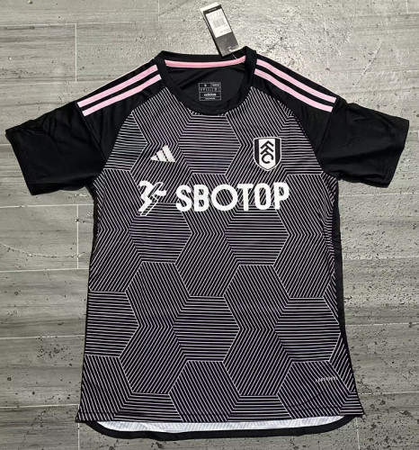 Fulham Football Shirt Fan Version 2023-2024 Fulham Third Away Black Soccer Jersey