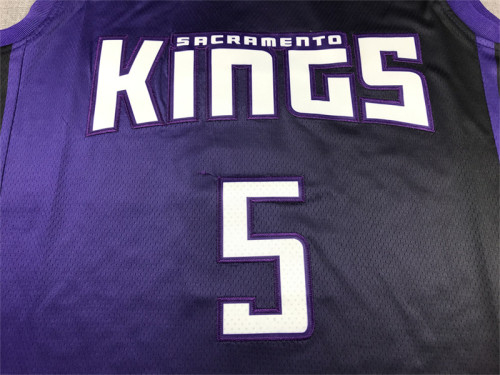 2024 Statement Edition Sacramento Kings 5 FOX Purple NBA Jersey Basketball Shirt