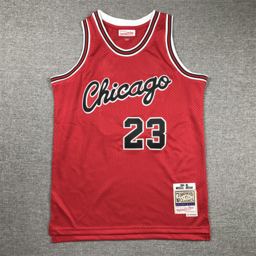 Youth Mitchell&ness 1984-85 Chicago Bulls Red Basketball Shirt 23 JORDAN Kids NBA Jersey