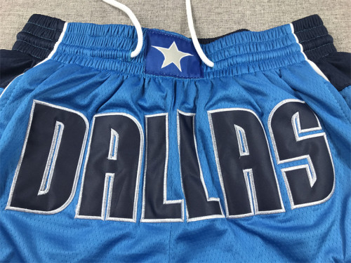 with Pocket Dallas Mavericks NBA Shorts Blue/Black Basketball Shorts