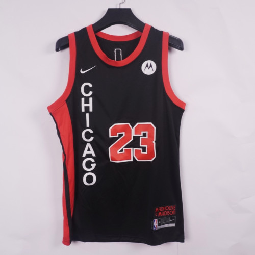 2024 City Edition Chicago Bulls 23 JORDAN Black NBA Jersey Basketball Shirt