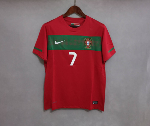 Retro Jersey 2010 Portugal RONALDO 7 Home Soccer Jersey Vintage Football Shirt