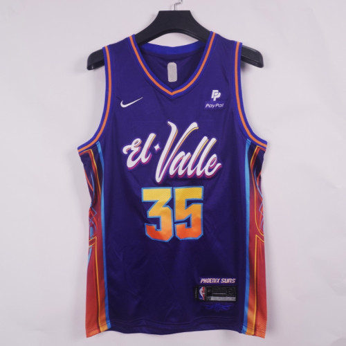 2024 City Edition Phoenix Suns 35 DURANT Purple NBA Jersey Basketball Shirt