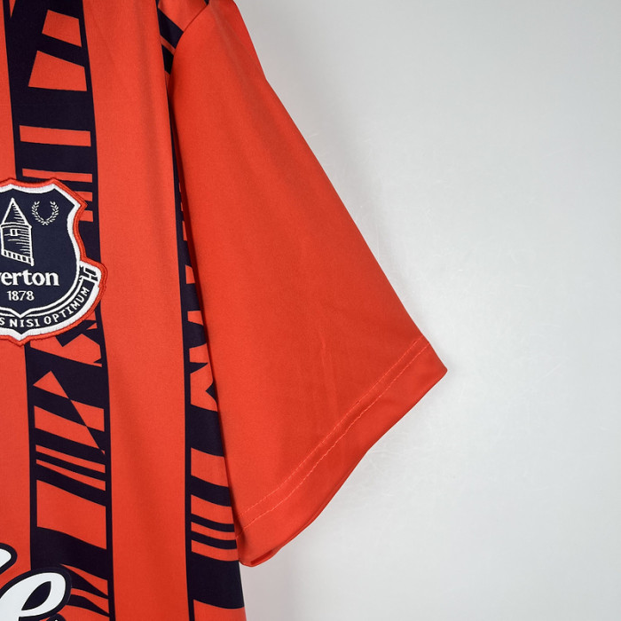 Fan Version 2023-2024 Everton Third Away Orange Football Shirt