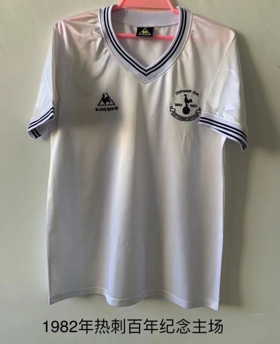 Retro Jersey 1982 Tottenham Hotspur Home Centennial Edition Soccer Jersey Spurs Vintage Football Shirt