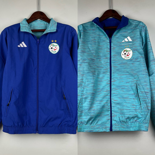 2023-2024 Algeria Reversible Soccer Jacket Blue Football Jacket
