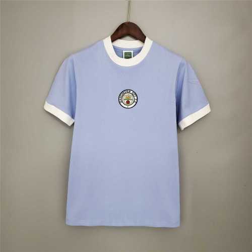 Retro Jersey 1972 Manchester City Home Soccer Jersey Vintage Football Shirt