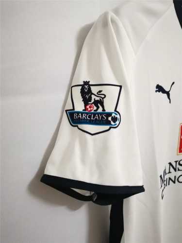 with EPL Patch Retro Jersey 2008-2009 Tottenham Hotspur Home White Soccer Jersey Spurs Vintage Football Shirt