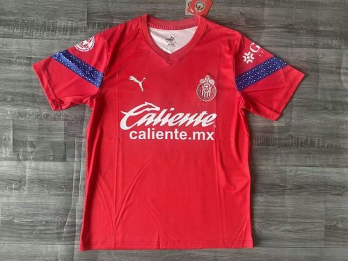 Fan Version 2023-2024 Chivas Red/Blue Soccer Training Jersey