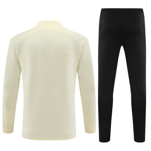 2023-2024 PSG Light Yellow Soccer Training Jacket and Pants
