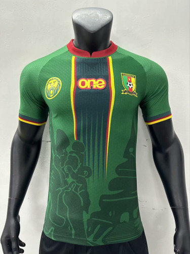 Player Version 2023-2024 Cameroon Green Soccer Jersey