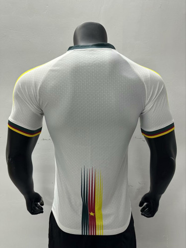 Player Version 2023-2024 Cameroon White Soccer Jersey