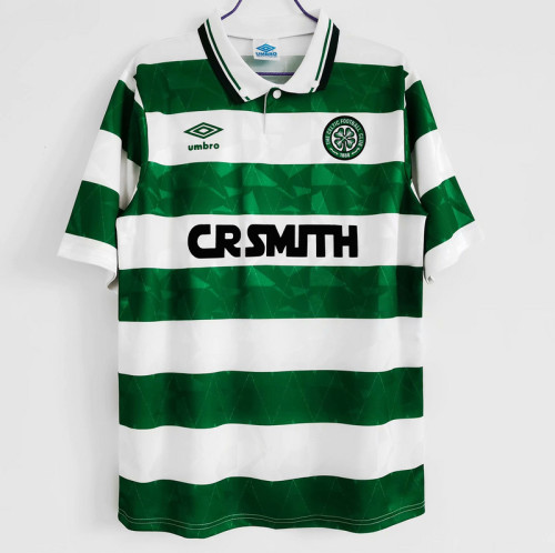 Retro Jersey 1989-1991 Celtic Home Soccer Jersey Vintage Football Shirt