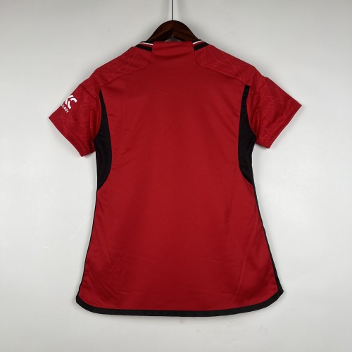 Women 2023-2024 Manchester United Home Soccer Jersey Lady Football Shirt