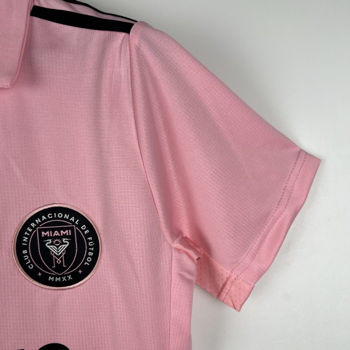 Women 2023-2024 Inter Miami Home Soccer Jersey Lady Football Shirt