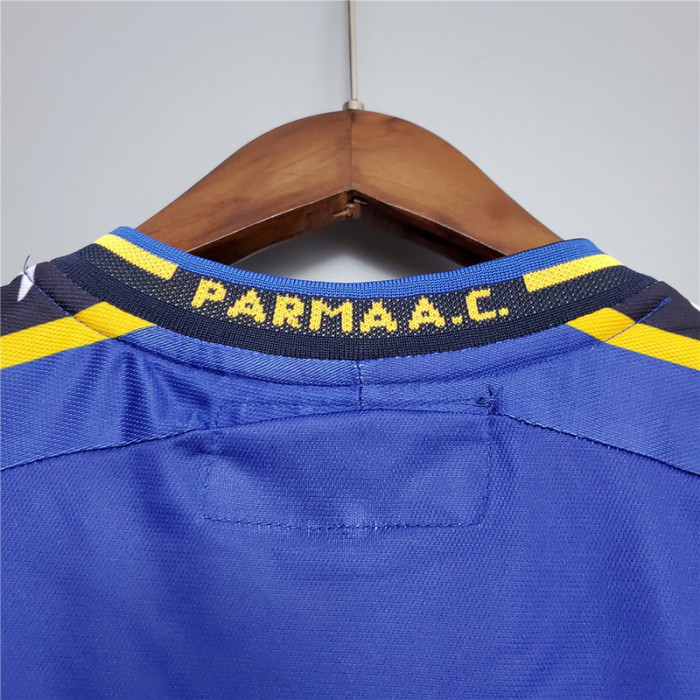 Retro Jersey 2001-2002 Parma 9 ADRIANO Home Soccer Jersey Vintage Football Shirt