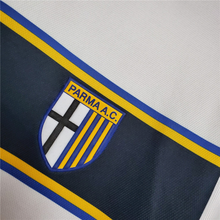 Retro Jersey 2002-2003 Parma 10 NAKATA Away White Soccer Jersey Vintage Football Shirt