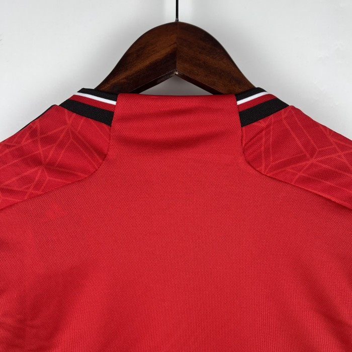 Women 2023-2024 Manchester United Home Soccer Jersey Lady Football Shirt