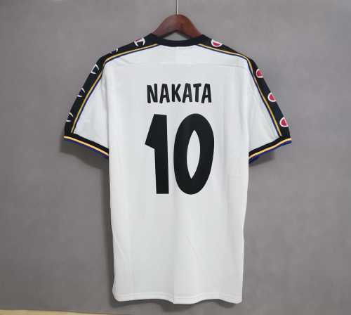 Retro Jersey 2002-2003 Parma 10 NAKATA Away White Soccer Jersey Vintage Football Shirt