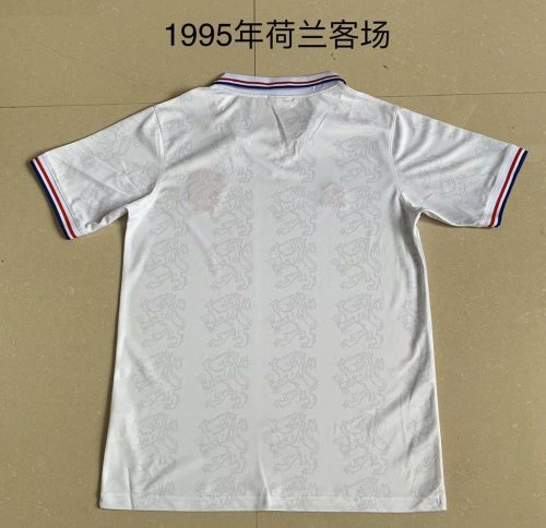 Retro Jersey 1995 Netherlands Away White Soccer Jersey Vintage Football Shirt