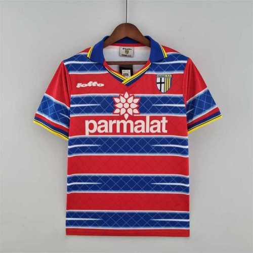 Retro Jersey 1998-1999 Parma BUFFON 1 Away Red Soccer Jersey Vintage Football Shirt