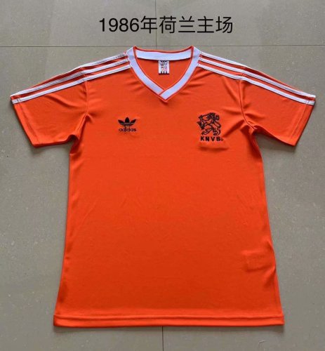 Retro Jersey 1986 Netherlands Home Soccer Jersey Vintage Football Shirt