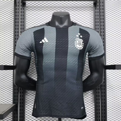 Player Version 2023-2024 Argentina Special Edition Black/Grey Soccer Jersey