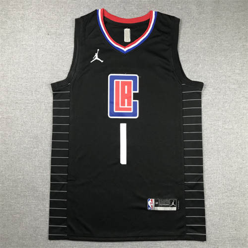 Los Angeles Clippers 1 HARDEN Black NBA Jersey Basketball Shirt