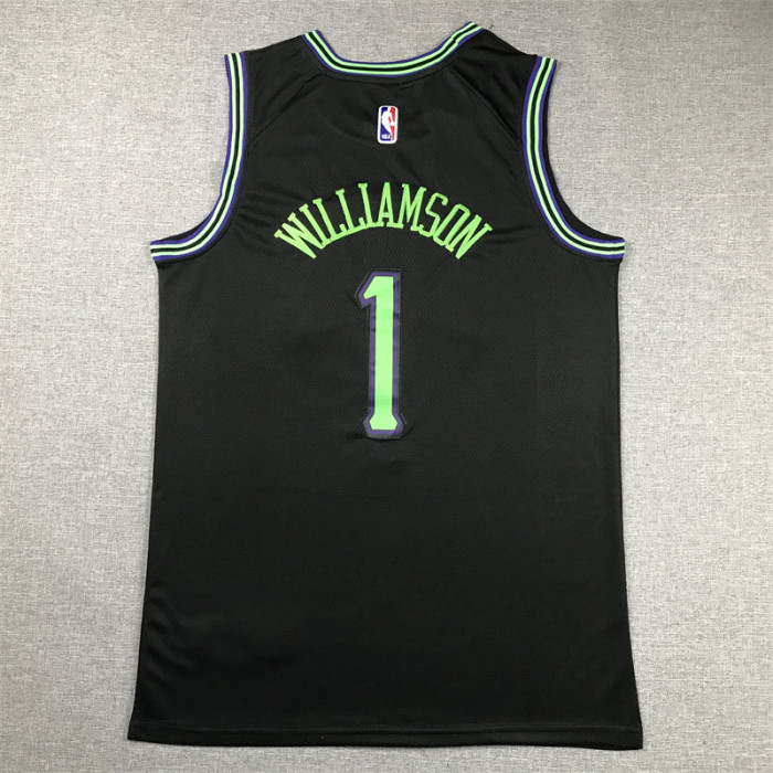 2024 City Edition New Orleans Pelicans 1 WILLIAMSON Black NBA Jersey Basketball Shirt