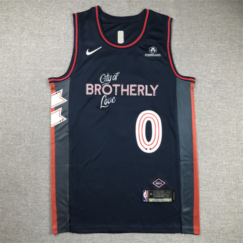 2024 City Edition Philadelphia 76ers 0 MAXEY Borland NBA Jersey Basketball Shirt