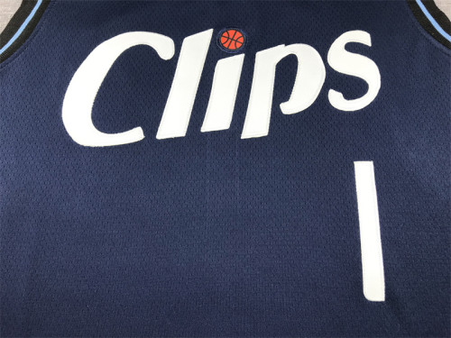 2024 City Edition Los Angeles Clippers 1 HARDEN Dark Blue NBA Jersey Basketball Shirt