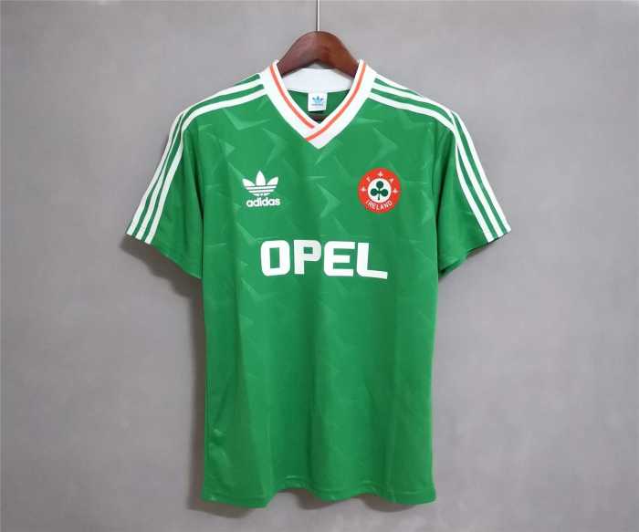 Retro Jersey 1990 Ireland KEANE 10 Home Soccer Jersey Vintage Football Shirt