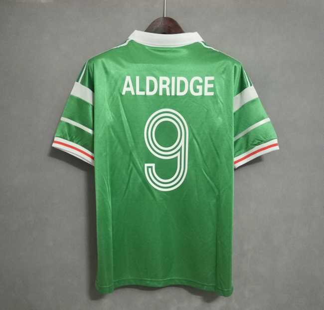 Retro Jersey 1988 Ireland ALDRIDGE 9 Home Soccer Jersey Vintage Football Shirt