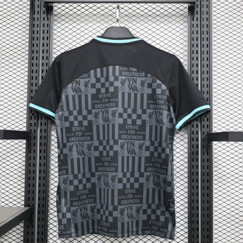 Fan Version 2023-2024 Liverpool Black Football Shirt Soccer Jersey