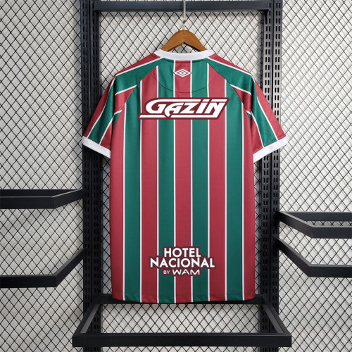 with All Sponor Logos Fans Version 2023-2024 Fluminense Home Soccer Jersey